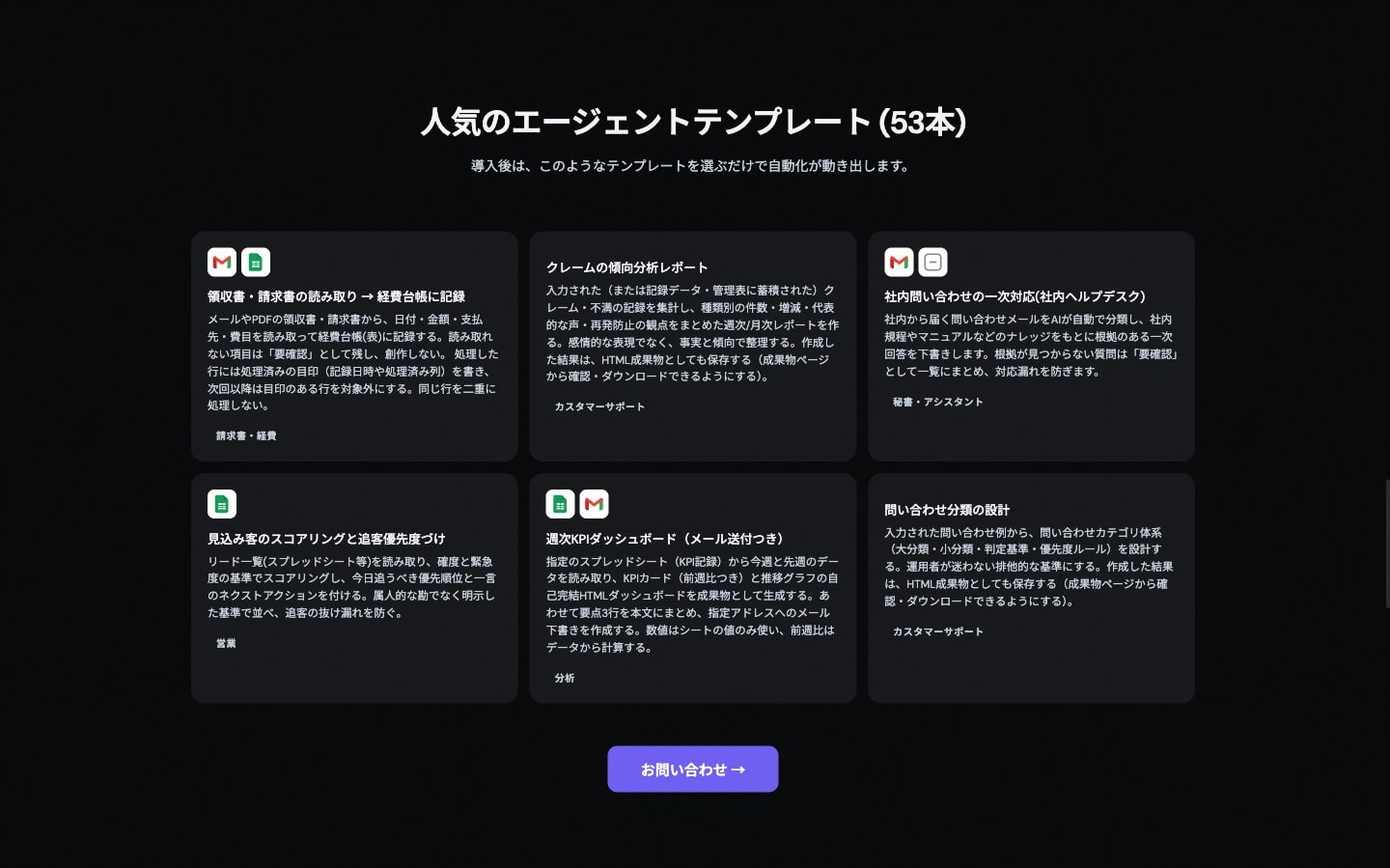 テンプレートから始める